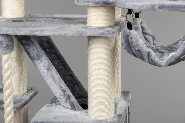 Cat Tree Cat Penthouse Crown (Light Grey)