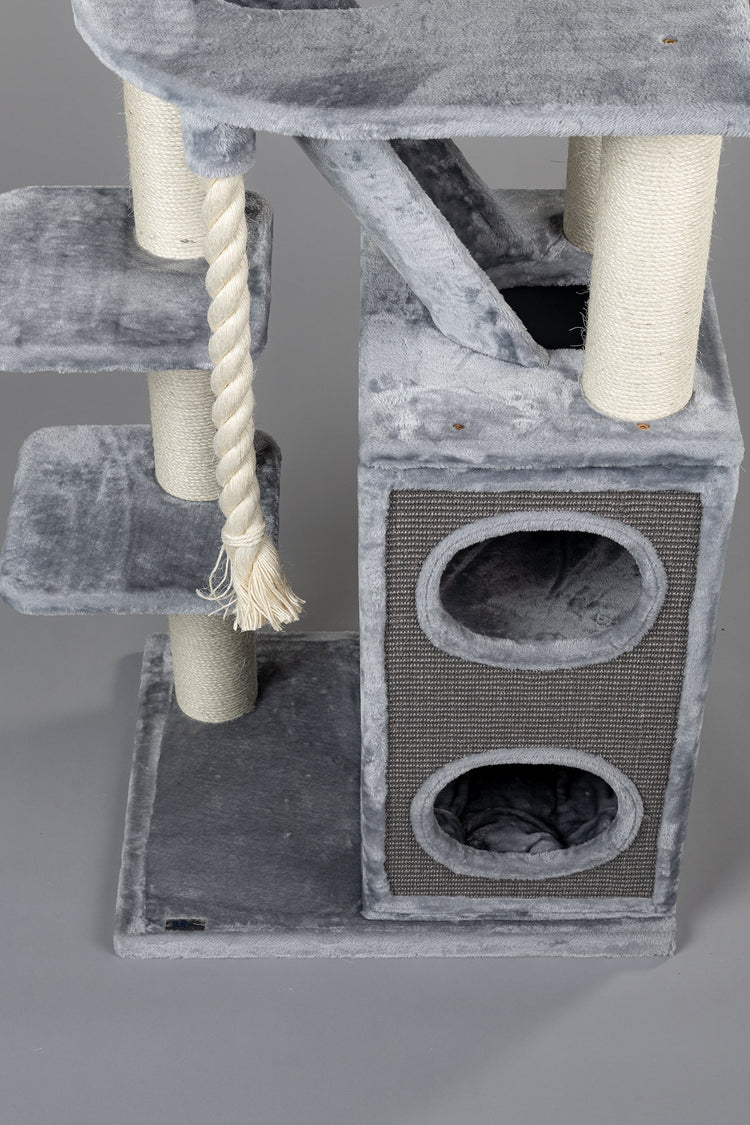 Cat Tree Cat Penthouse Crown (Light Grey)
