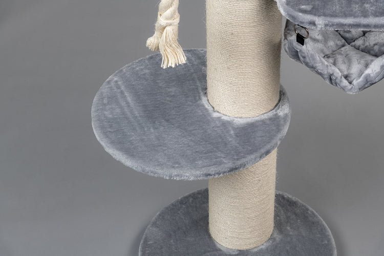 Cat Tree Maine Coon Sleeper Crown (Light Grey)