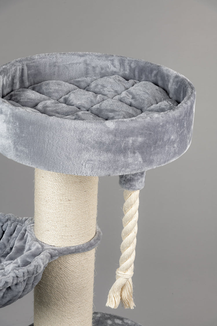 Cat Tree Maine Coon Sleeper de Luxe (Light Grey)
