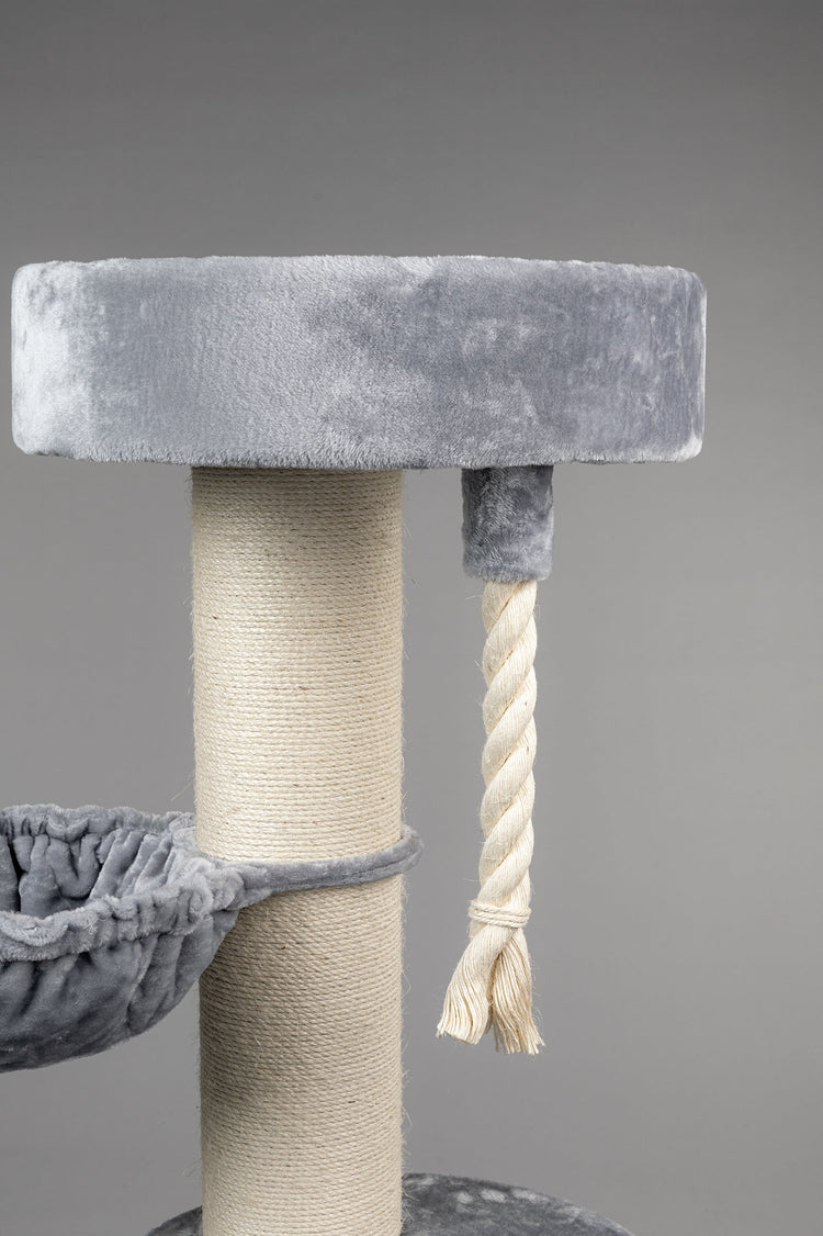 Cat Tree Maine Coon Sleeper de Luxe (Light Grey)