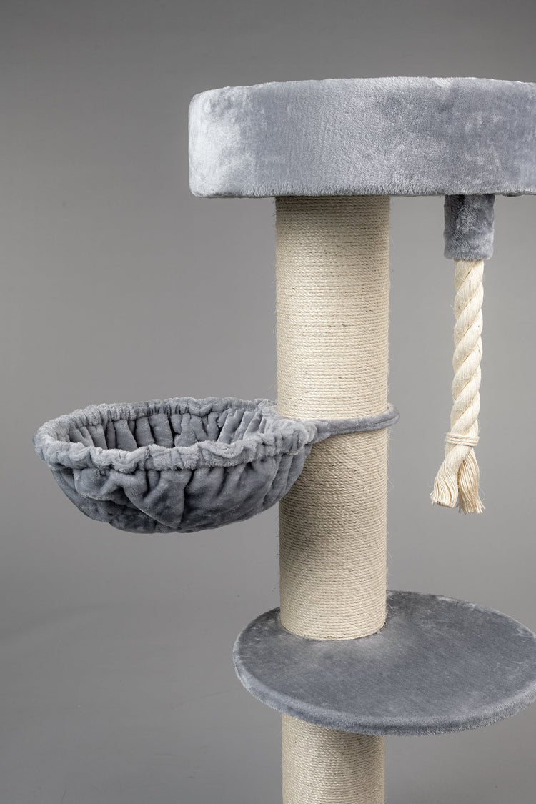 Cat Tree Maine Coon Sleeper de Luxe (Light Grey)