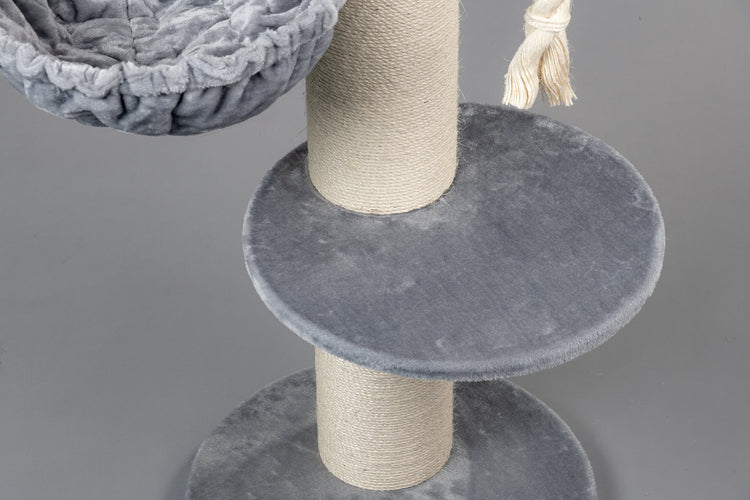 Cat Tree Maine Coon Sleeper de Luxe (Light Grey)