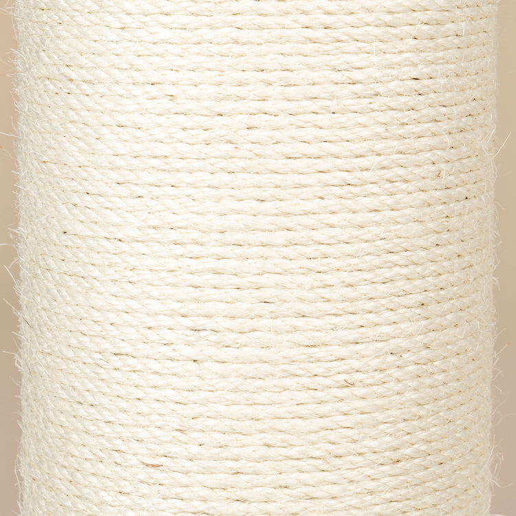 Sisal Pole 40 cm x 20 cmØ - M10 - 5 Screw Hole (Cream)