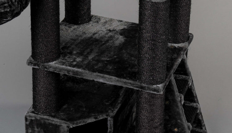 Middle Panel Dark Grey, Corner Coon 60 x 50 cm