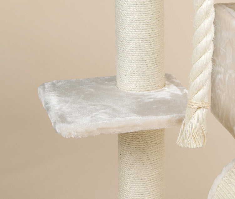 Middle Panel Cream, Kilimandjaro & Cat Penthouse 36 x 36 cm