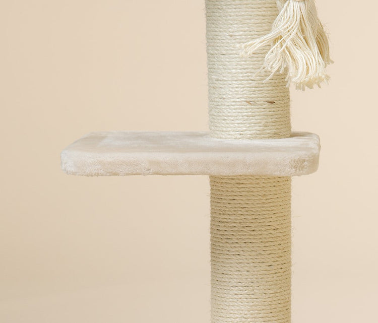 Middle Panel Cream, Kilimandjaro & Cat Penthouse 36 x 36 cm