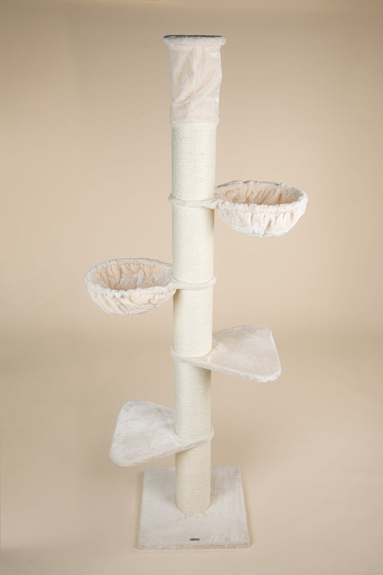 Cat Tree Maine Coon Tower (Cream) 275-295 cm