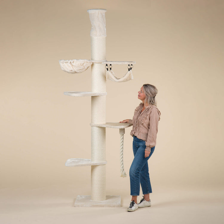 Cat Tree Maine Coon Tower Crown (Cream)