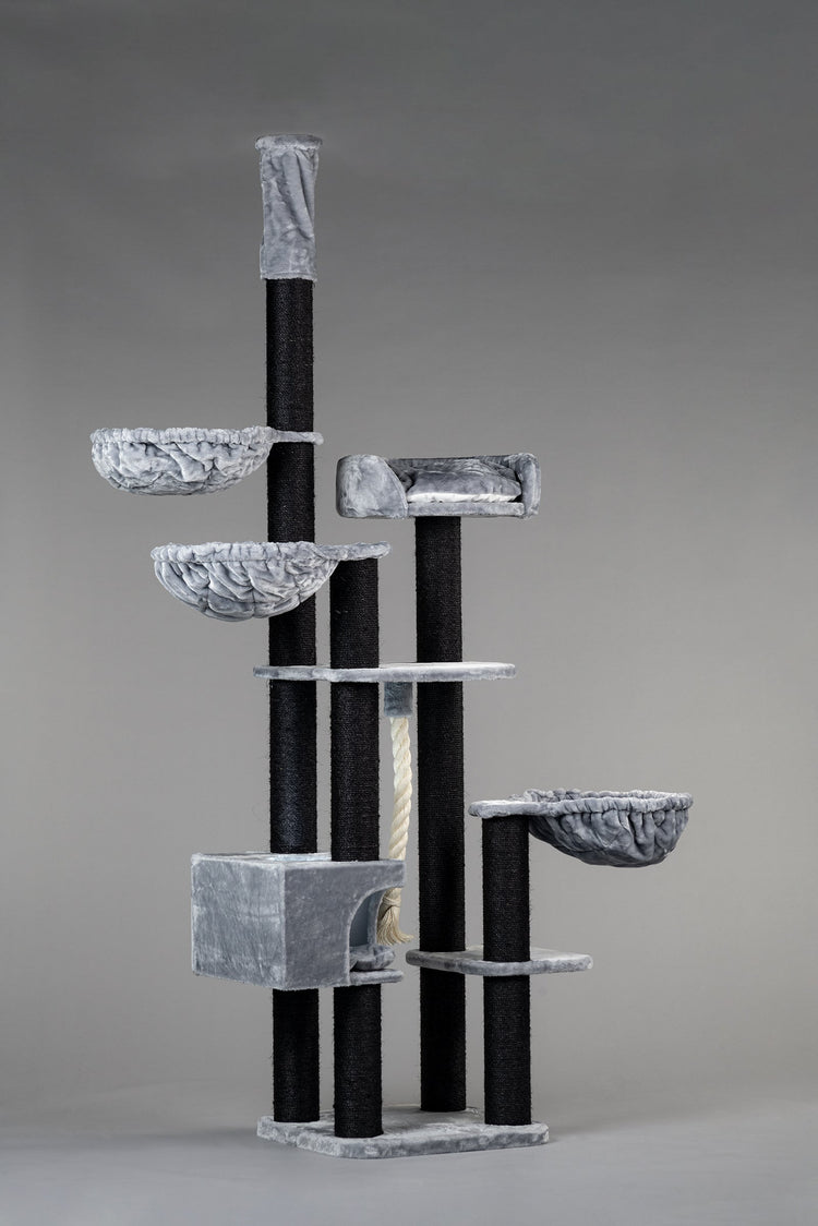 Cat Tree Catdream de Luxe Blackline (Light Grey)