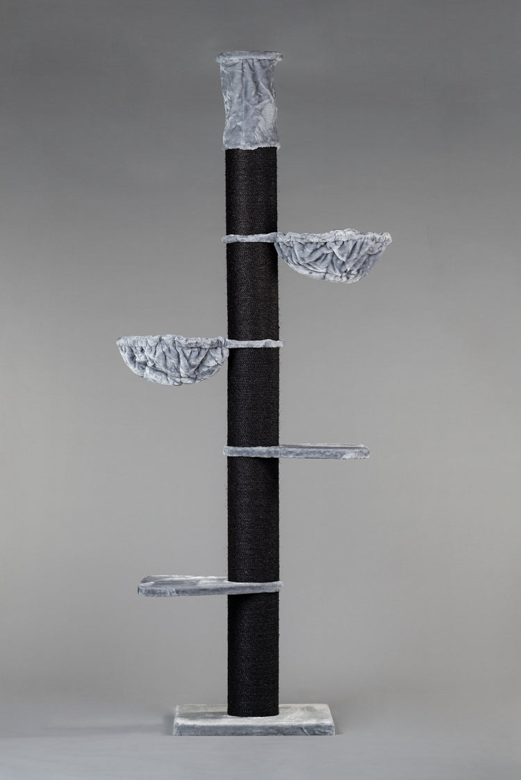 Cat Tree Maine Coon Tower Blackline (Light Grey)