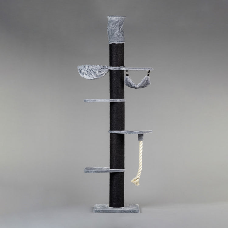 Cat Tree Maine Coon Tower Blackline Crown (Light Grey)