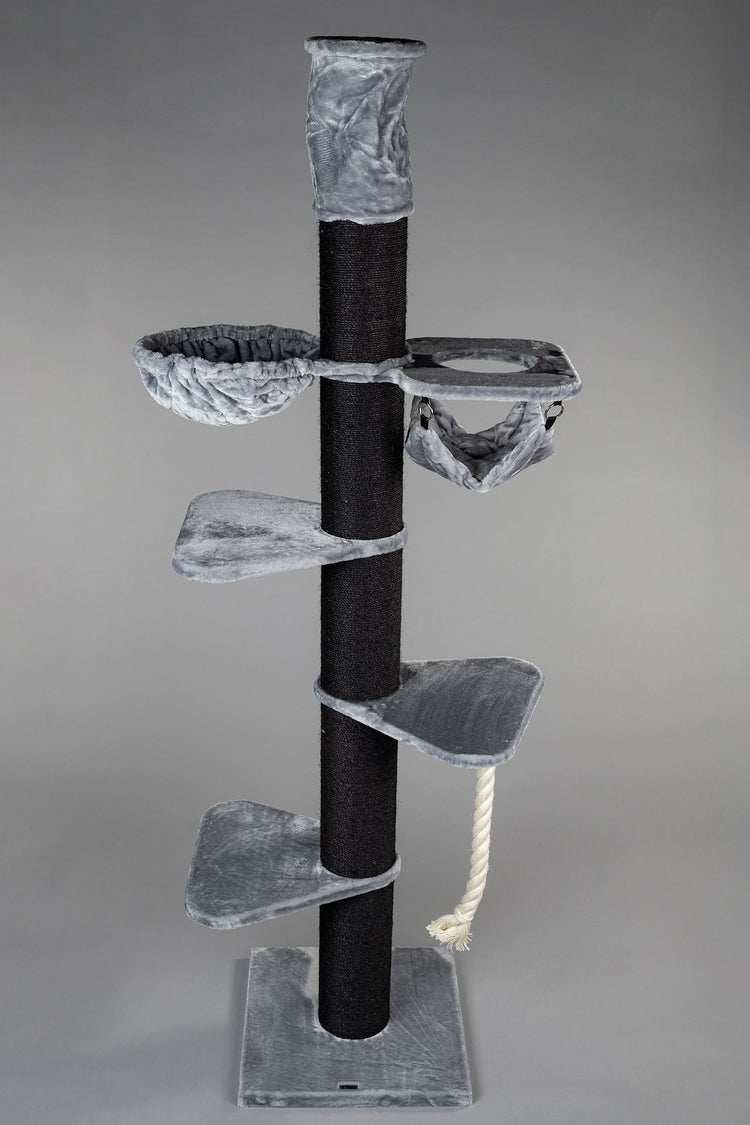 Cat Tree Maine Coon Tower Blackline Crown (Light Grey)