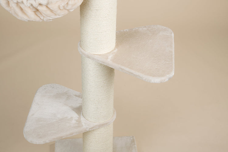 Cat Tree Maine Coon Tower Plus (Cream) 275-295 cm