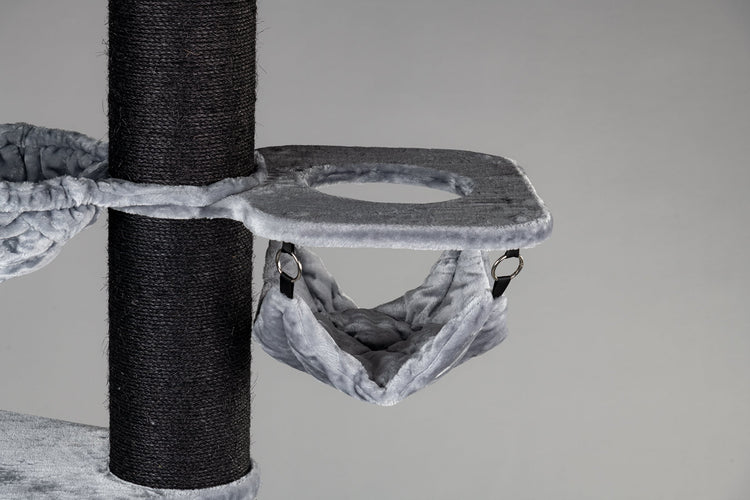 Cat Tree Maine Coon Tower Blackline Crown (Light Grey)