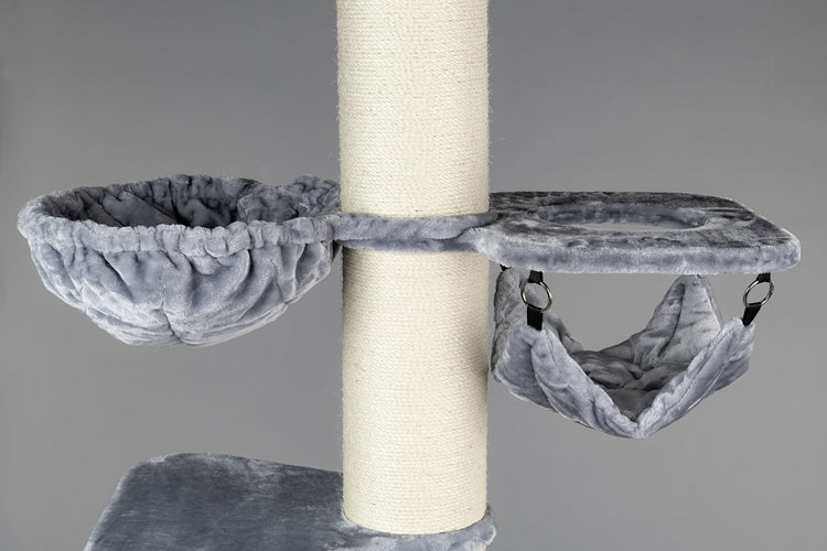 Cat Tree Maine Coon Tower Crown (Light Grey)