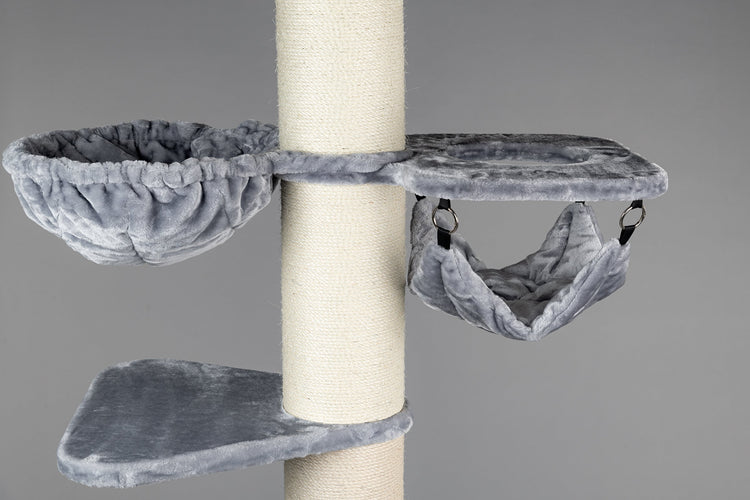 Cat Tree Maine Coon Tower Crown (Light Grey)