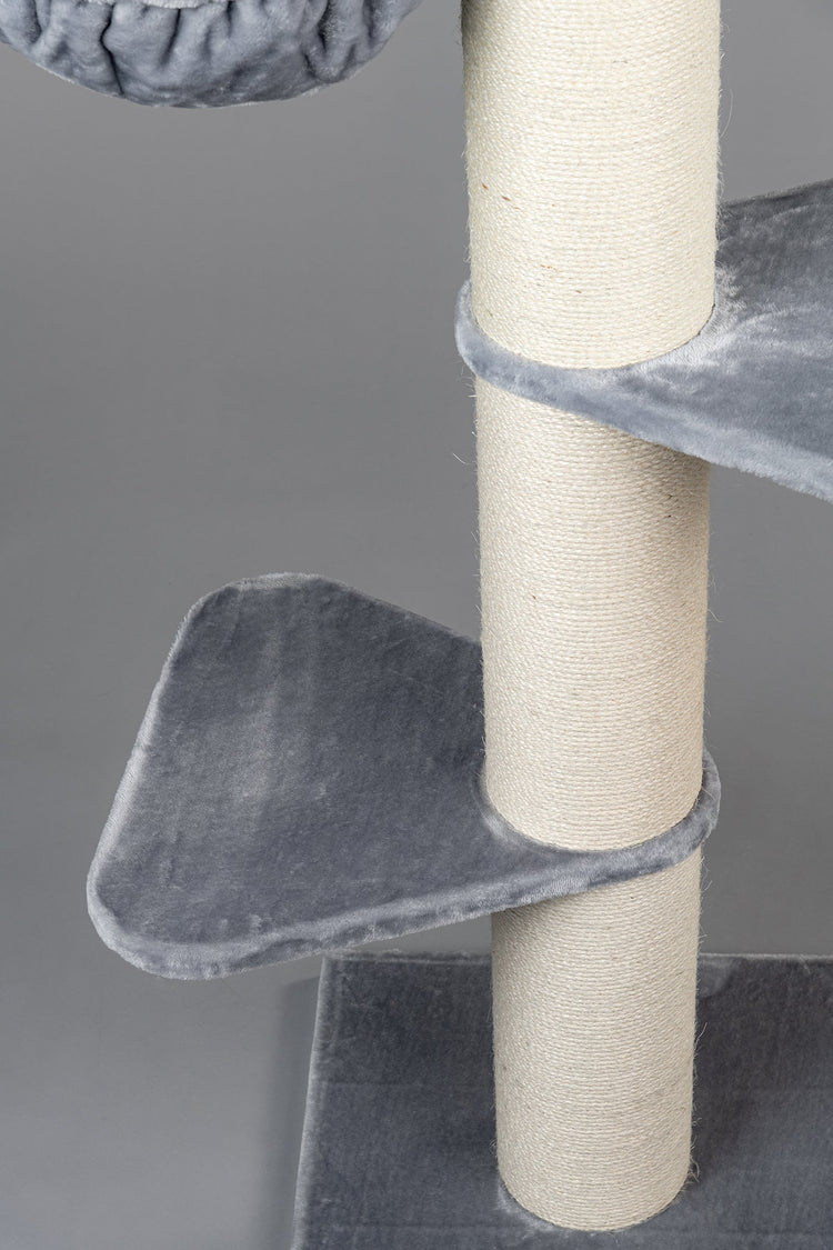 Cat Tree Maine Coon Tower Plus (Light Grey)