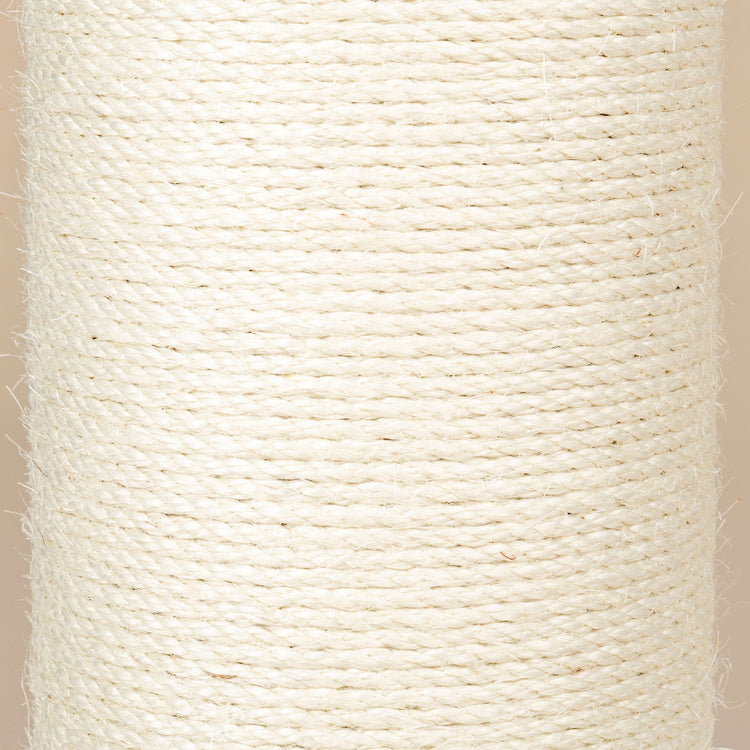 Sisal Pole 30 cm x 20 cmØ - M10 - 5 Screw Holes (Cream)