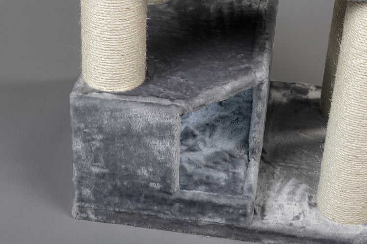 Playhouse Cushion Light Grey, Corner Coon 55 x 35 x 25 cm