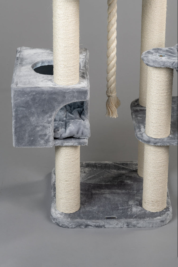 Playhouse Light Grey, Catdream 50 x 36 x 30 cm (incl. cushion)