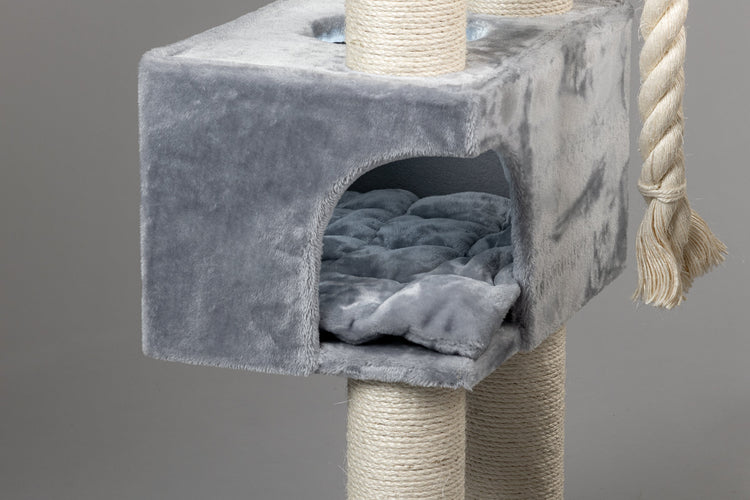 Playhouse Light Grey, Catdream 50 x 36 x 30 cm (incl. cushion)