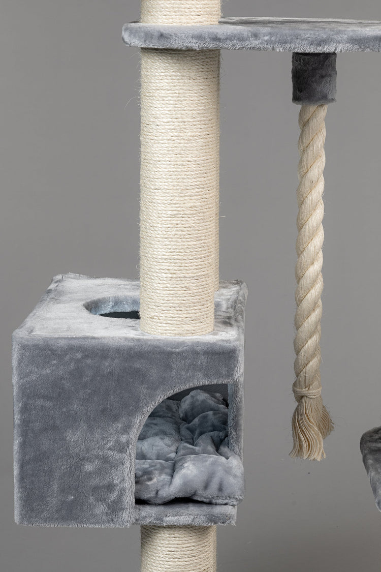 Playhouse Light Grey, Catdream 50 x 36 x 30 cm (incl. cushion)