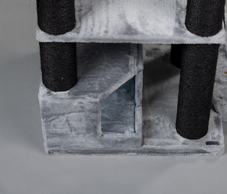 Playhouse Light Grey, Corner Coon 55 x 35 x 25 cm (incl. cushion)