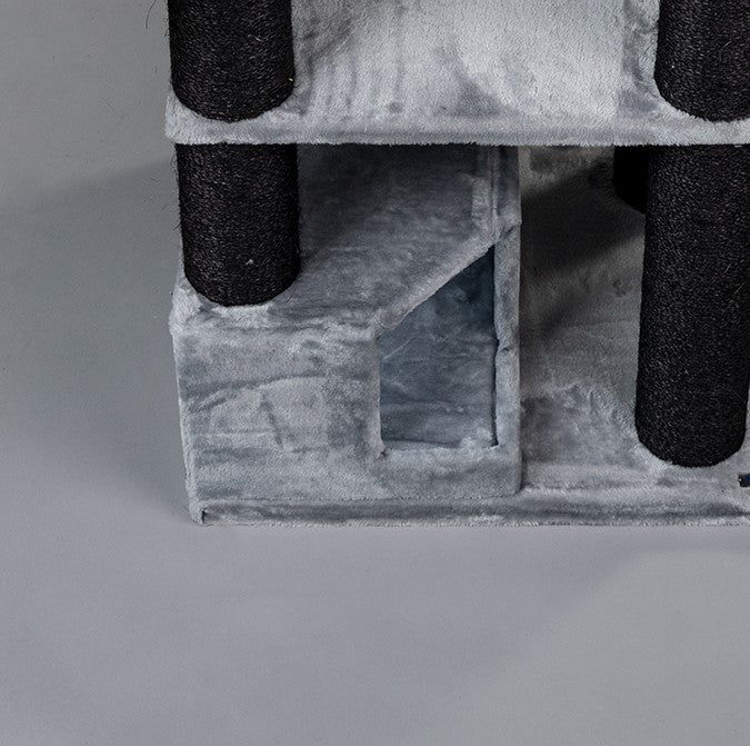 Playhouse Light Grey, Corner Coon 55 x 35 x 25 cm (incl. cushion)