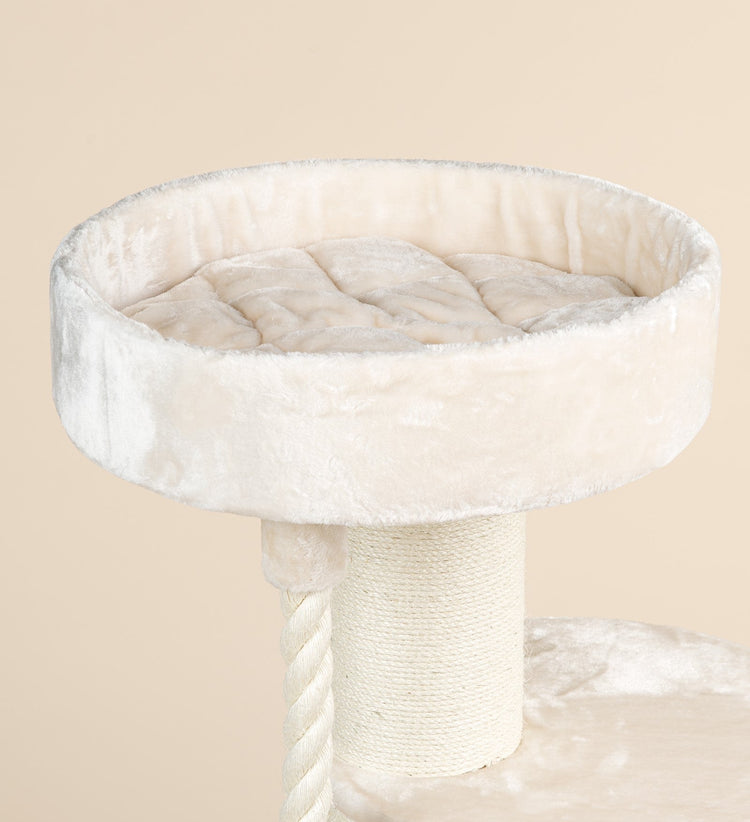 Cream, 60 cm Diameter Round Sleeper Seat (incl. cushion)