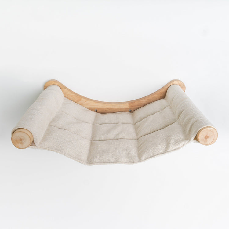 Cat Climbing Wall - Luxury Wall Hammock XXL (Beige)