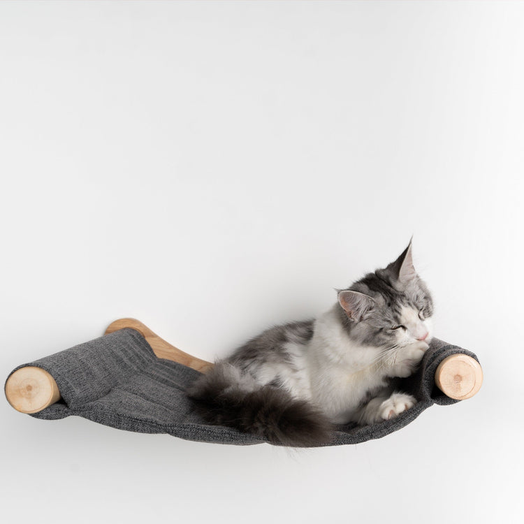 Cat Climbing Wall - Luxury Wall Hammock XXL (Grey)