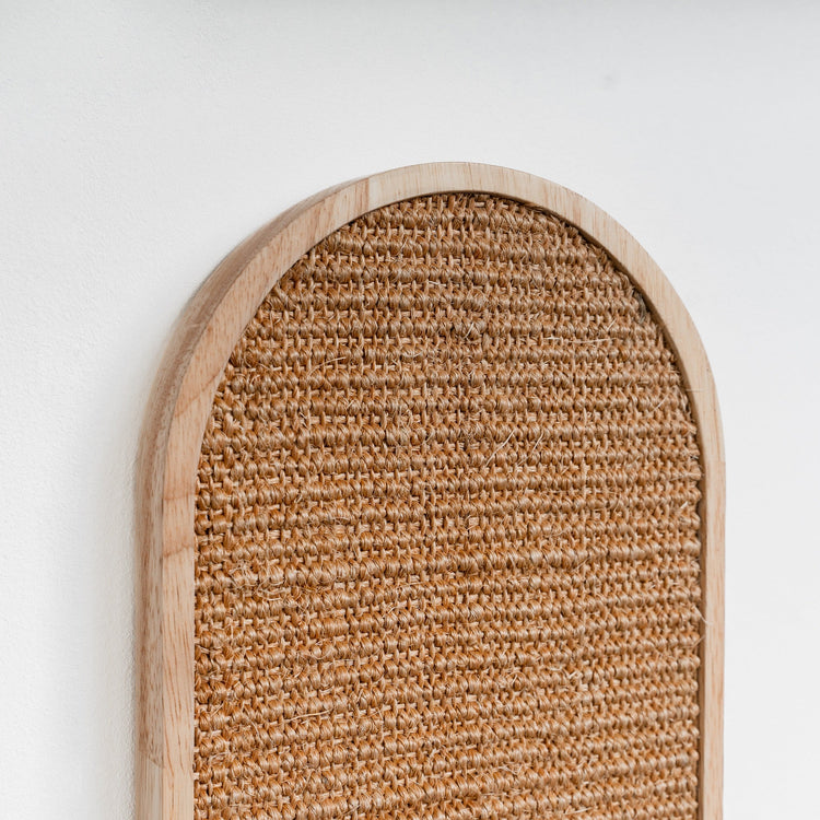 Cat Climbing Wall - Wall Scratchboard de Luxe (Rubberwood Khaki)