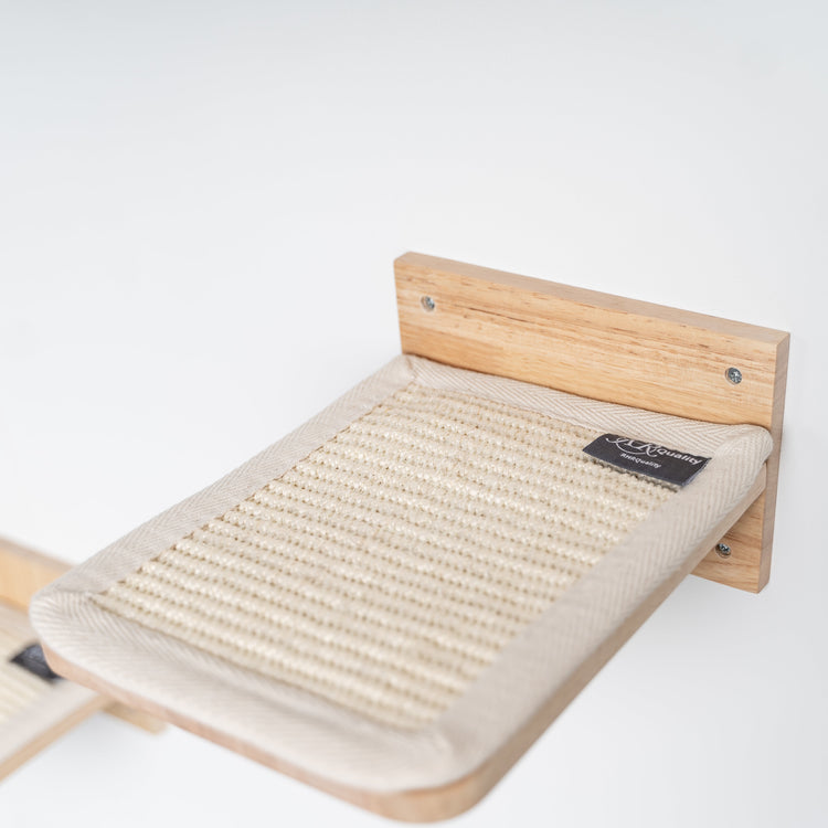 Cat Climbing Wall - Wall Steps - Set 3 (Beige)