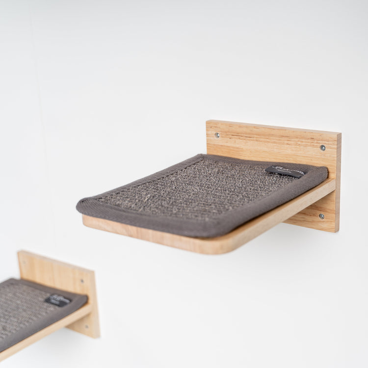 Cat Climbing Wall - Wall Steps - Set 3 (Grey)