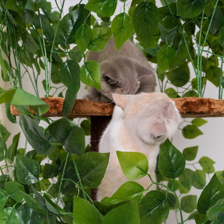 Design Cat Tree Natural Leaves (Brown)