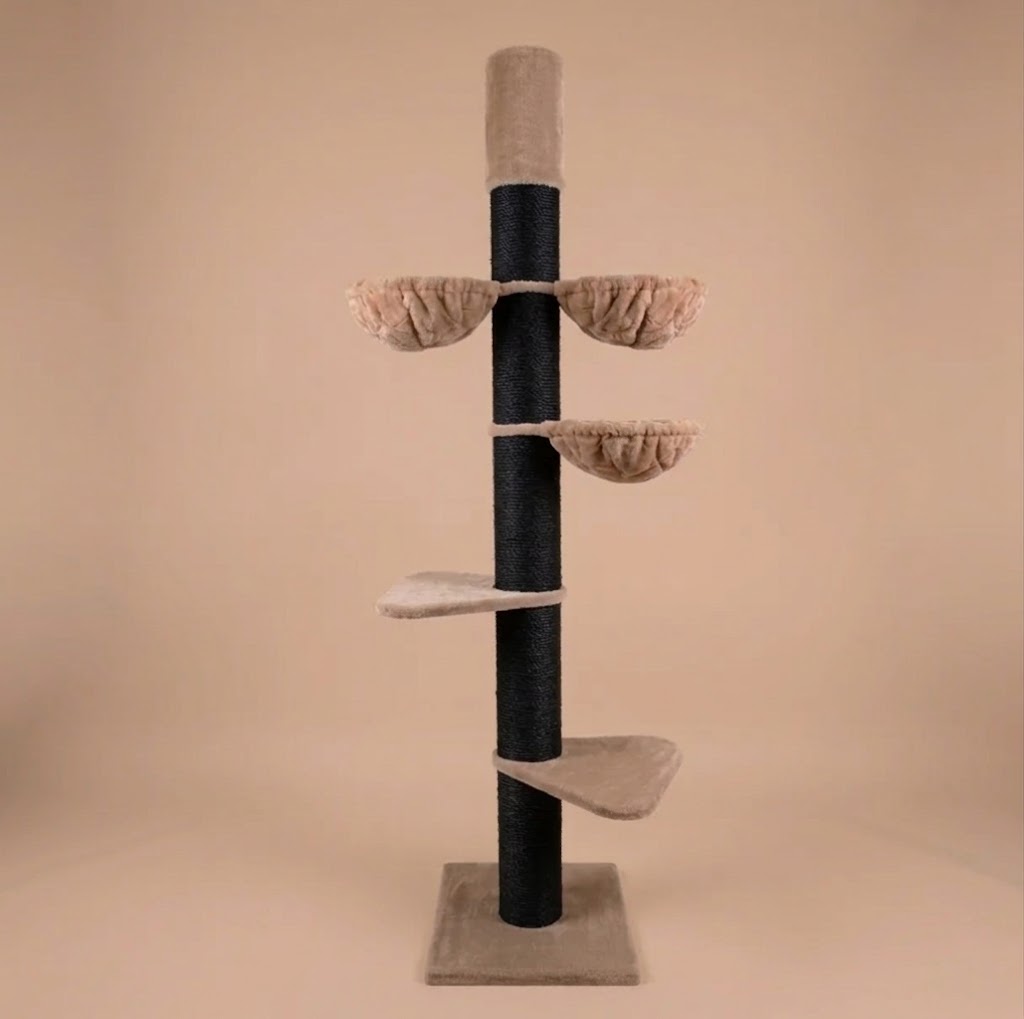 Cat Tree Maine Coon Tower Blackline Plus (Cappuccino Teddy) 235-255 cm