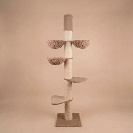 Cat Tree Maine Coon Tower Plus (Cappuccino Teddy) 235-255 cm
