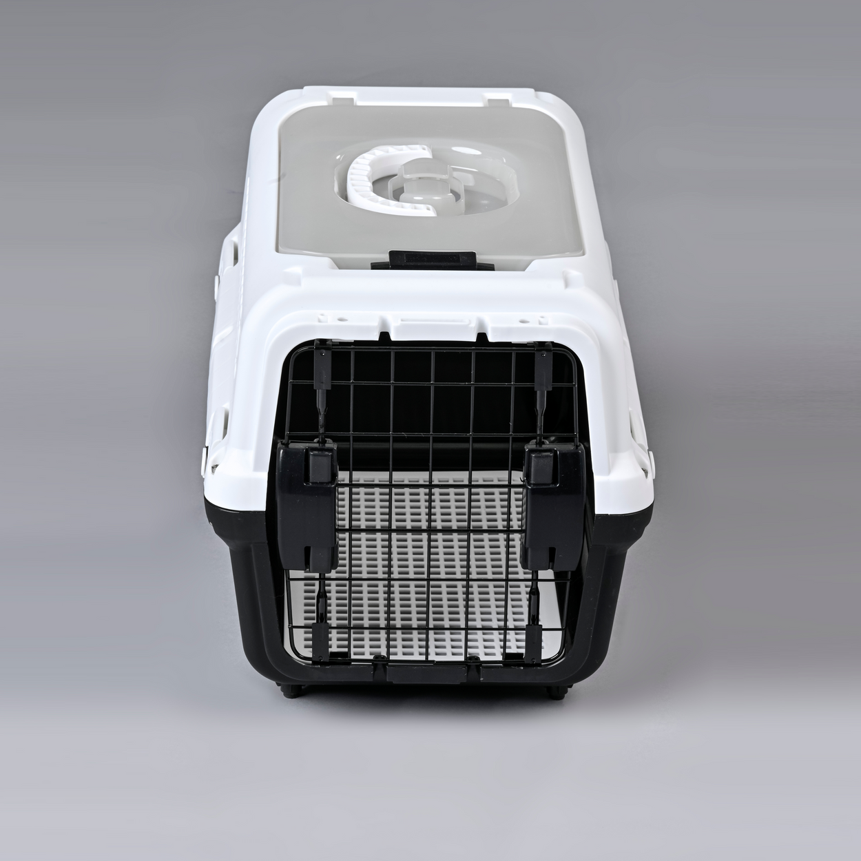 Travel basket with steel door for cats and dogs (Black) 50 x 50 x 35 cm