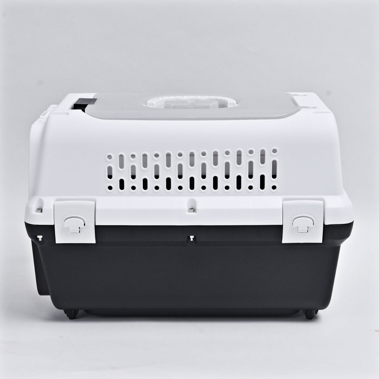 Travel basket with steel door for cats and dogs (Black) 50 x 50 x 35 cm