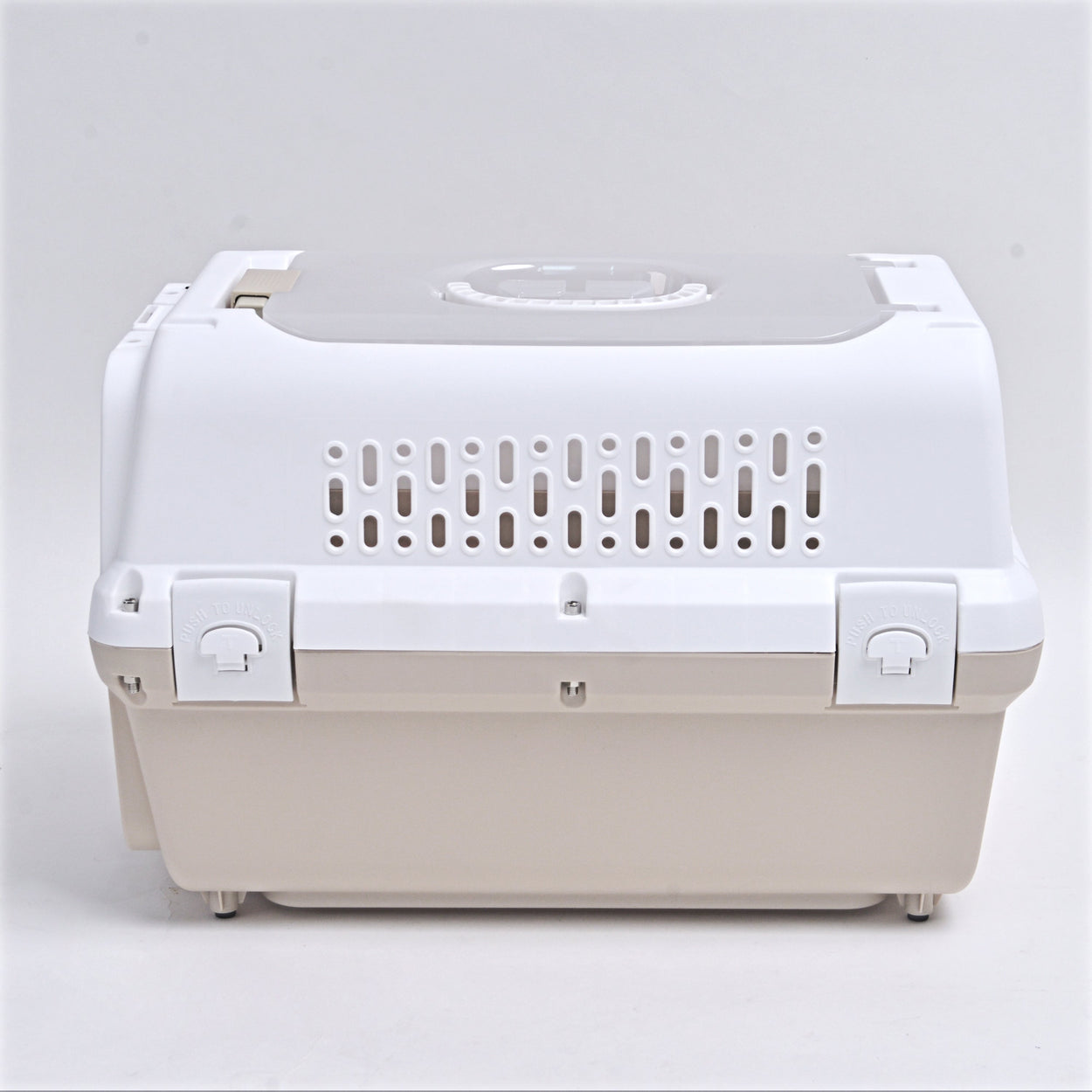 Travel basket with steel door for Cat & Dog (Cappuccino) 50 x 50 x 35 cm