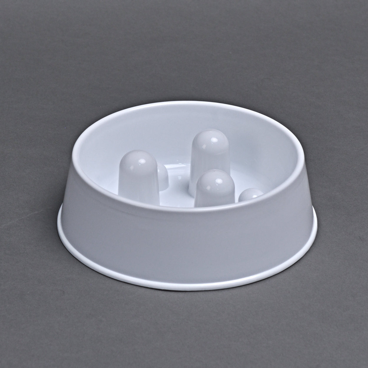 Slowfood Anti-Gulping Bowl Cat & Dog (White) - Small Ø20cm