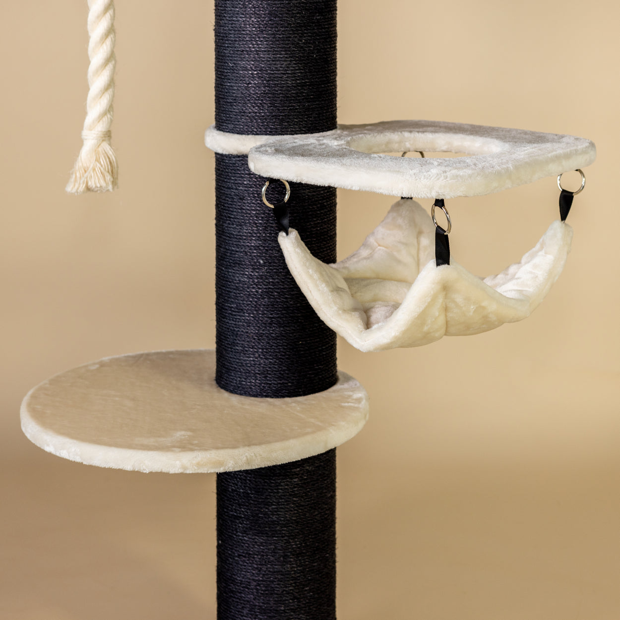 Cat Tree Maine Coon Sleeper Blackline Crown (Cream)