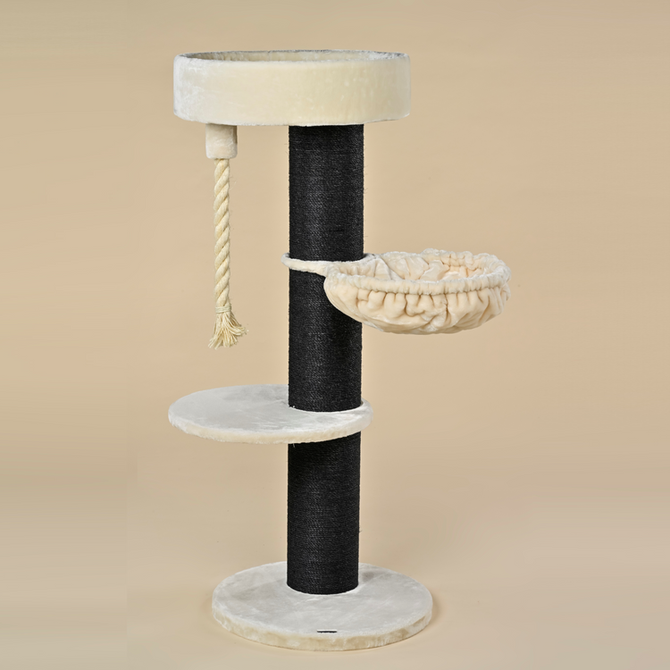 Cat Tree Maine Coon Sleeper Blackline de Luxe (Cream)