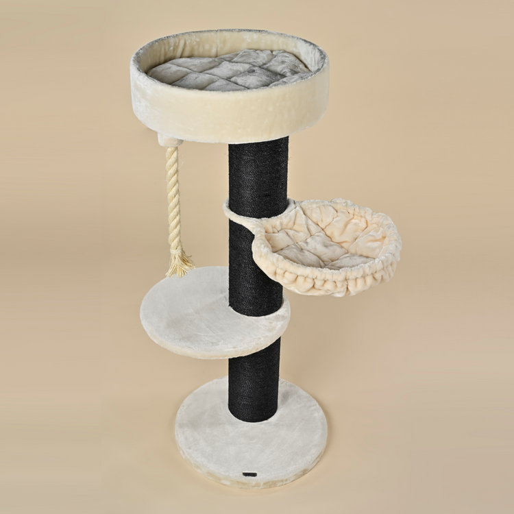 Cat Tree Maine Coon Sleeper Blackline de Luxe (Cream)