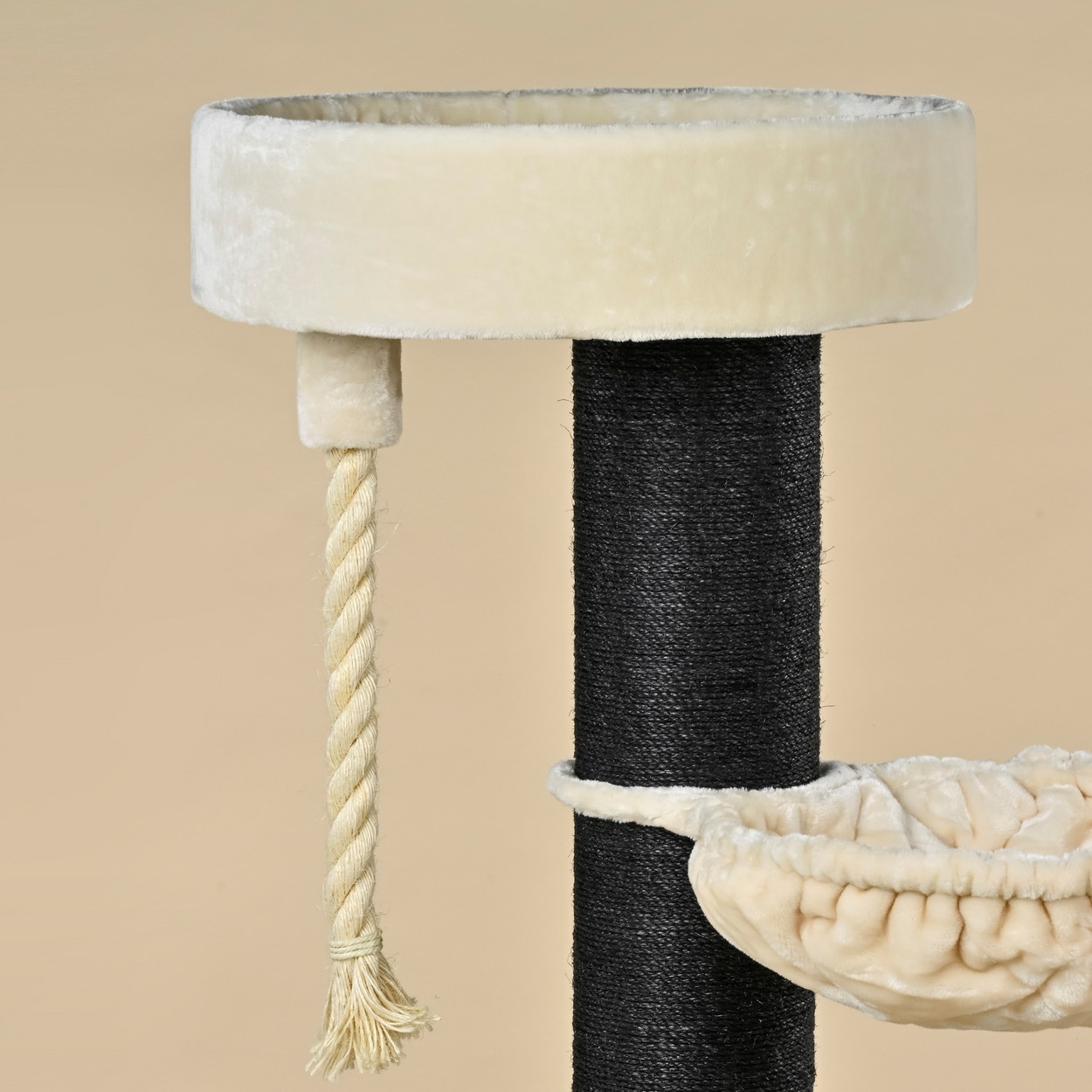 Cat Tree Maine Coon Sleeper Blackline de Luxe (Cream)