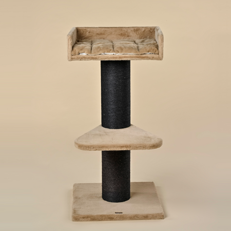 Cat Tree Maine Coon Lounge Blackline (Cappuccino Teddy)