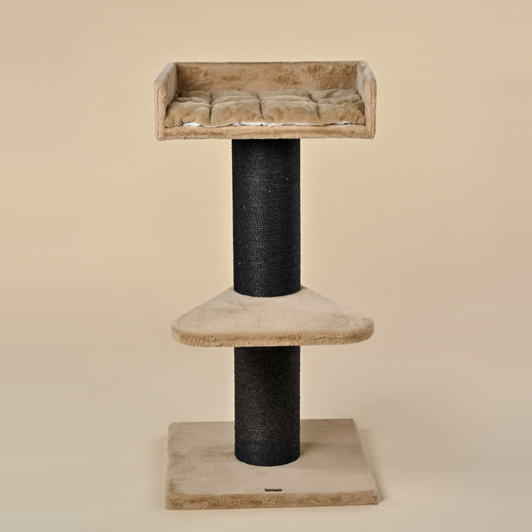 Cat Tree Maine Coon Lounge Blackline (Cappuccino Teddy)