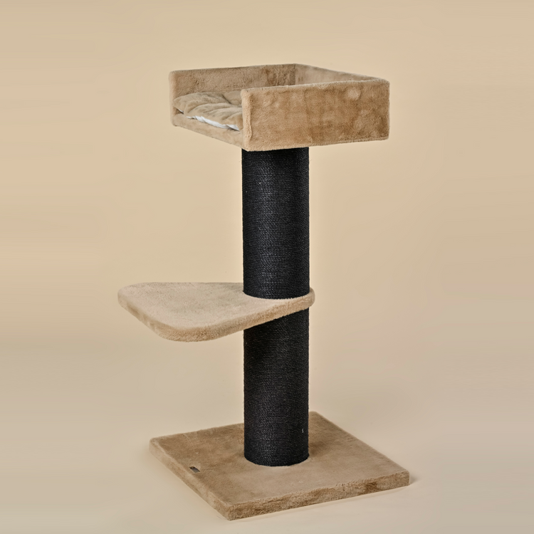 Cat Tree Maine Coon Lounge Blackline (Cappuccino Teddy)