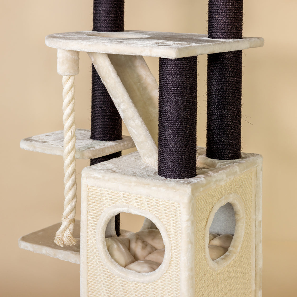 Cat Tree Cat Penthouse Blackline (Cream)
